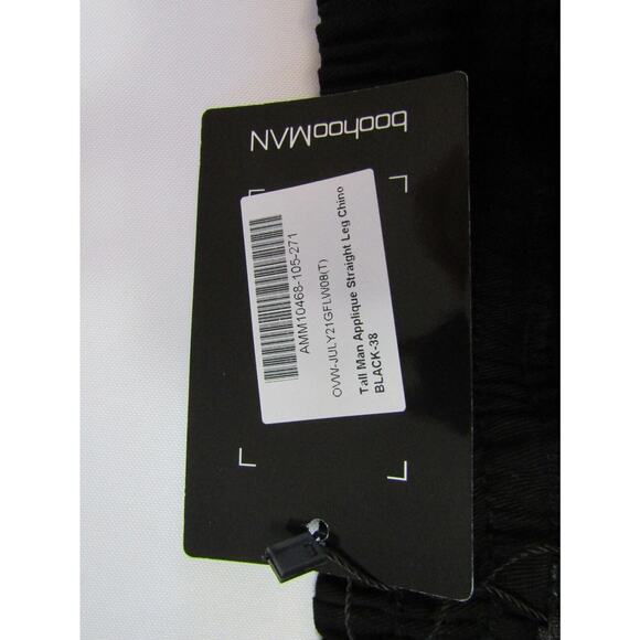 Man BoohooMan Applique Straight Pants size 38 Gorpcore‎ Outdoor Fleece Grung - Picture 7 of 12